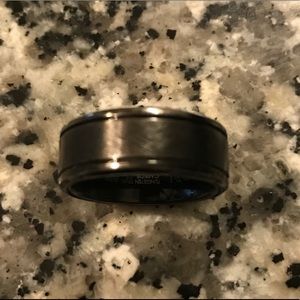 Mens Tungsten Carbide wedding band